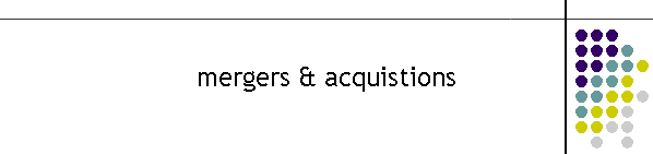 mergers & acquistions
